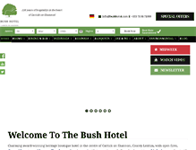 Tablet Screenshot of bushhotel.com